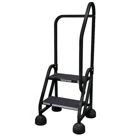 48 in H Steel Rolling Ladder, 2 Steps, 450 lb Load Capacity MPN:ST-223 A2 C7 P5