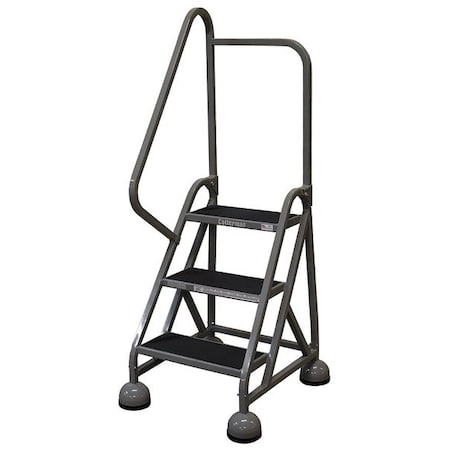 57 in H Steel Rolling Ladder, 3 Steps, 450 lb Load Capacity MPN:ST-302 A2 C1 P5