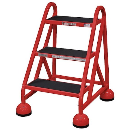 31 in H Steel Rolling Step, 3 Steps, 450 lb Load Capacity MPN:ST-320 A2 C6 P5