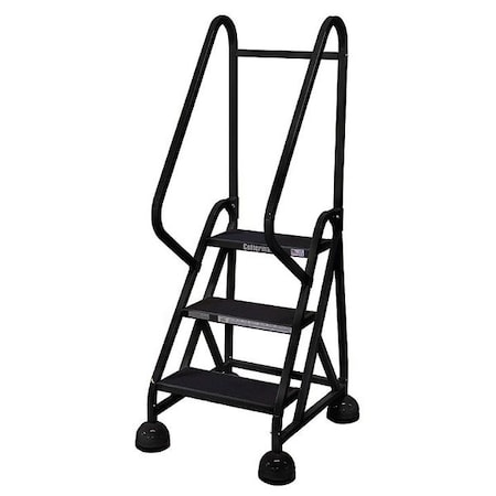 57 in H Steel Rolling Ladder, 3 Steps, 450 lb Load Capacity MPN:ST-321 A2 C7 P5