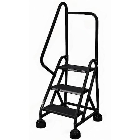57 in H Steel Rolling Ladder, 3 Steps, 450 lb Load Capacity MPN:ST-322 A2 C7 P5