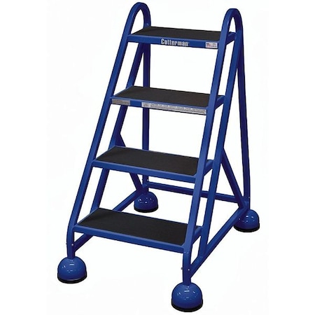 40 in H Steel Rolling Ladder, 4 Steps, 450 lb Load Capacity MPN:ST-400 A2 C21 P5