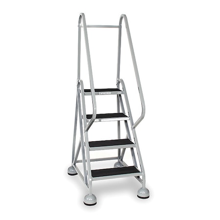 66 in H Steel Rolling Ladder, 4 Steps, 450 lb Load Capacity MPN:ST-401 A2 C1 P5