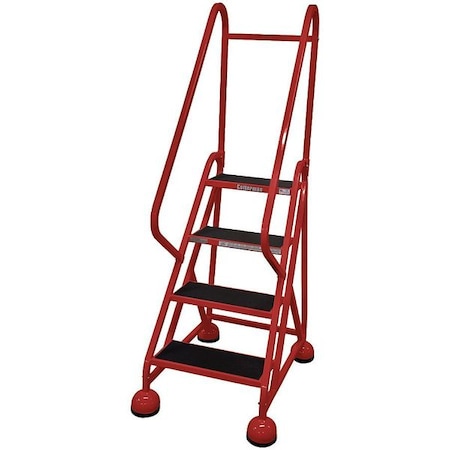 66 in H Steel Rolling Ladder, 4 Steps, 450 lb Load Capacity MPN:ST-401 A2 C6 P5