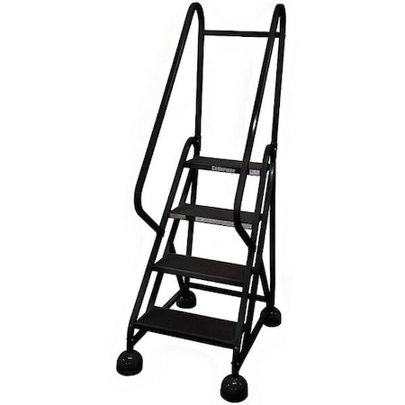 66 in H Steel Rolling Ladder, 4 Steps, 450 lb Load Capacity MPN:ST-401 A2 C7 P5