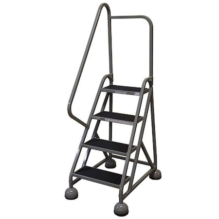 66 in H Steel Rolling Ladder, 4 Steps, 450 lb Load Capacity MPN:ST-402 A2 C1 P5