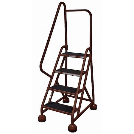 66 in H Steel Rolling Ladder, 4 Steps, 450 lb Load Capacity MPN:ST-402 A2 C4 P5