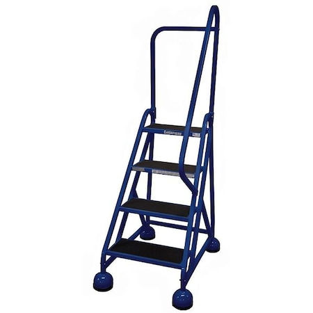 66 in H Steel Rolling Ladder, 4 Steps, 450 lb Load Capacity MPN:ST-403 A2 C21 P5