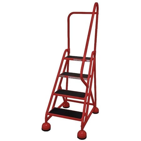 66 in H Steel Rolling Ladder, 4 Steps, 450 lb Load Capacity MPN:ST-403 A2 C6 P5