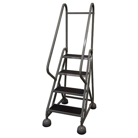 66 in H Steel Rolling Ladder, 4 Steps, 450 lb Load Capacity MPN:ST-421 A2 C1 P5