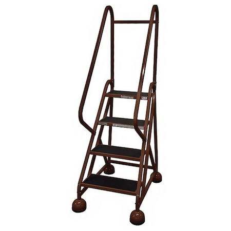 66 in H Steel Rolling Ladder, 4 Steps, 450 lb Load Capacity MPN:ST-421 A2 C4 P5