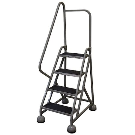66 in H Steel Rolling Ladder, 4 Steps, 450 lb Load Capacity MPN:ST-422 A2 C1 P5