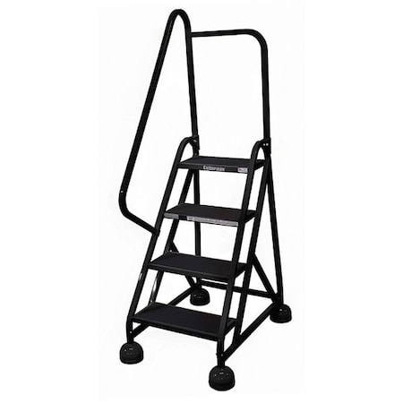 66 in H Steel Rolling Ladder, 4 Steps, 450 lb Load Capacity MPN:ST-422 A2 C7 P5