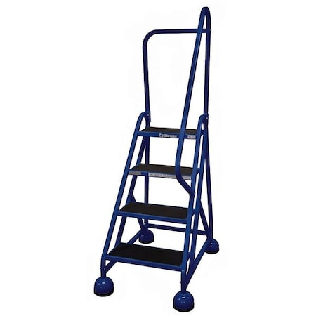66 in H Steel Rolling Ladder, 4 Steps, 450 lb Load Capacity MPN:ST-423 A2 C21 P5