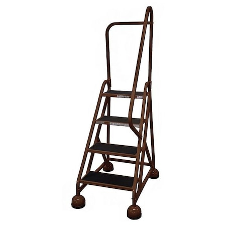 66 in H Steel Rolling Ladder, 4 Steps, 450 lb Load Capacity MPN:ST-423 A2 C4 P5