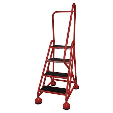 66 in H Steel Rolling Ladder, 4 Steps, 450 lb Load Capacity MPN:ST-423 A2 C6 P5