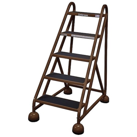 49 in H Steel Rolling Ladder, 5 Steps, 450 lb Load Capacity MPN:ST-500 A2 C4 P5