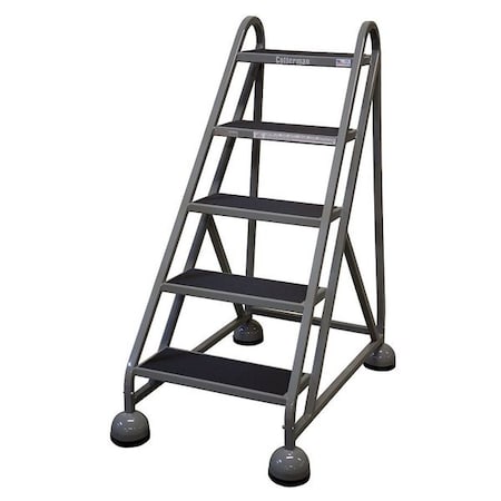 49 in H Steel Rolling Ladder, 5 Steps, 450 lb Load Capacity MPN:ST-520 A2 C1 P5