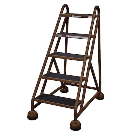 49 in H Steel Rolling Ladder, 5 Steps, 450 lb Load Capacity MPN:ST-520 A2 C4 P5