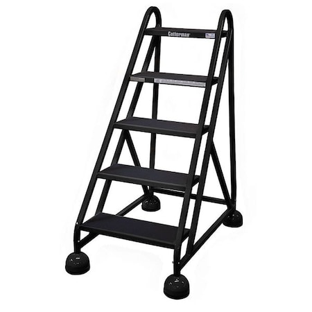 49 in H Steel Rolling Ladder, 5 Steps, 450 lb Load Capacity MPN:ST-520 A2 C7 P5