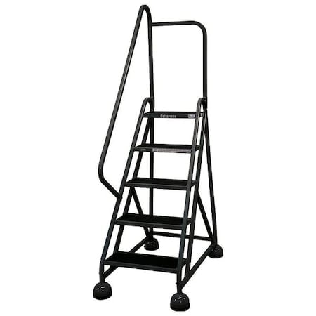 75 in H Steel Rolling Ladder, 5 Steps, 450 lb Load Capacity MPN:ST-522 A2 C1 P5