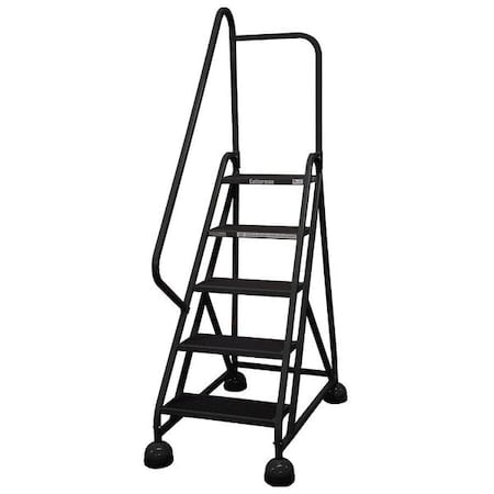 75 in H Steel Rolling Ladder, 5 Steps, 450 lb Load Capacity MPN:ST-522 A2 C7 P5