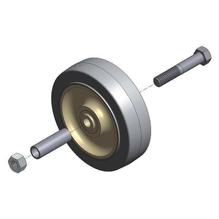 Rigid Wheel w/Mounting Hardware, 4 In., PR MPN:SU1077