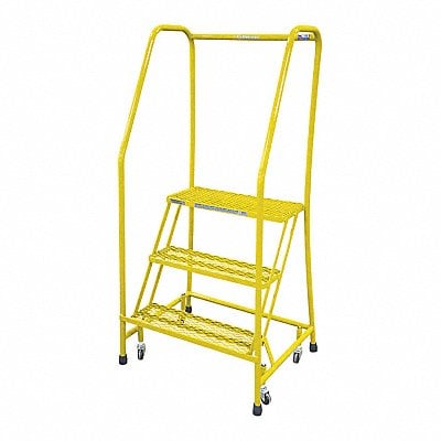 Rolling Ladder Steel 60In. H. Yellow MPN:1003R1820A2E10B3C2P6