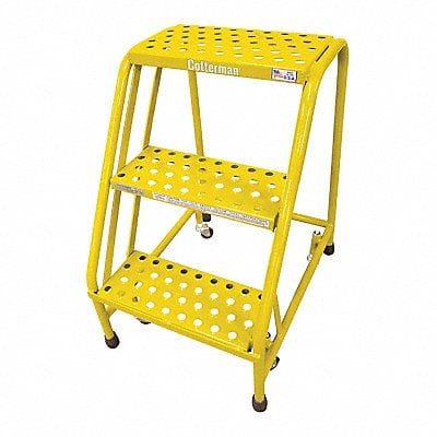 Rolling Ladder Steel 30In. H. Yellow MPN:1003N1820A1E10B3C2P1
