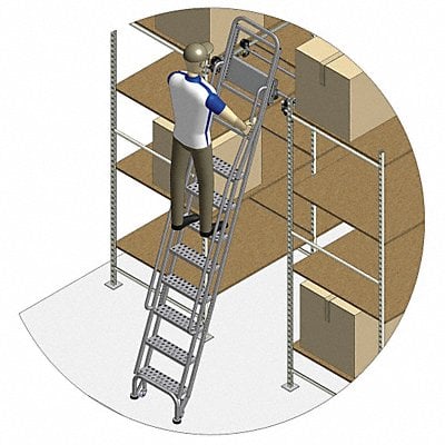 Stationary Dual Track Ladder 105to115 In MPN:7408A6-S C1 P3 KIT