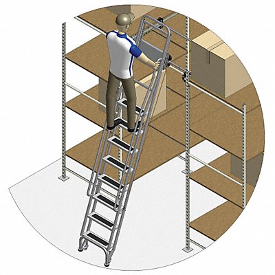 Dual Track Ladder w/Brake 115 to125 In L MPN:7409A5-B C1 P3 KIT