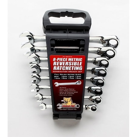 Rev Ratch Comb Wrench Met FP MPN:M8MRCW