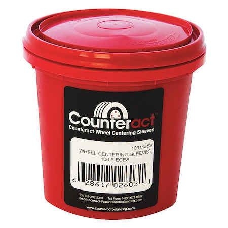 Wheel Centering Sleeves, PK100 MPN:WCS-C