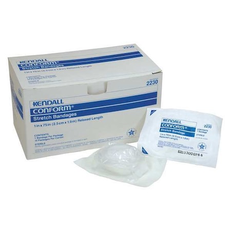 Stretch Bandage, White, 4 1/8yd L, 1
