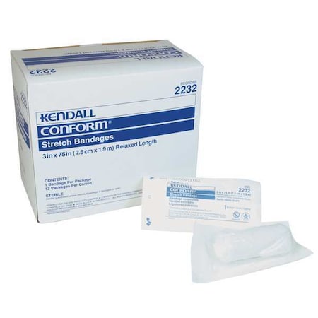 Stretch Bandage, White, 4 1/8yd L, 3
