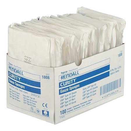 Sponge, Sterile, White, Gauze, PK100 MPN:KCGS019806