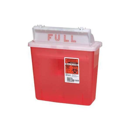 Sharps Container, 1-1/4 Gal., Red, PK5 MPN:K5SS1007SA