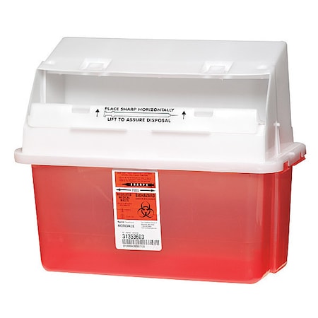 Sharps Container, Red, 1 1/4 gal, PK3 MPN:KD5G019603