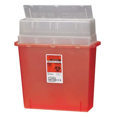 Sharps Container, 3 Gal., Auto Drop, PK3 MPN:KDGG019886