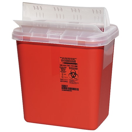 Sharps Container, Red, 2 gal, PK5 MPN:S2GH100651