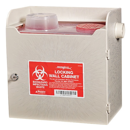 Disposal Container Cabinet, Poly, Beige MPN:SLWC019624