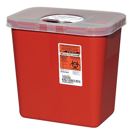 Sharps Container, 2 Gal., Rotor Lid, PK5 MPN:SR8Q100525