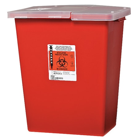 Sharps Container, 8 Gal., Hinged Lid, PK2 MPN:SSHL100980