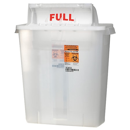 Sharps Container, Clear, 3 gal, PK5 MPN:SSSL100536