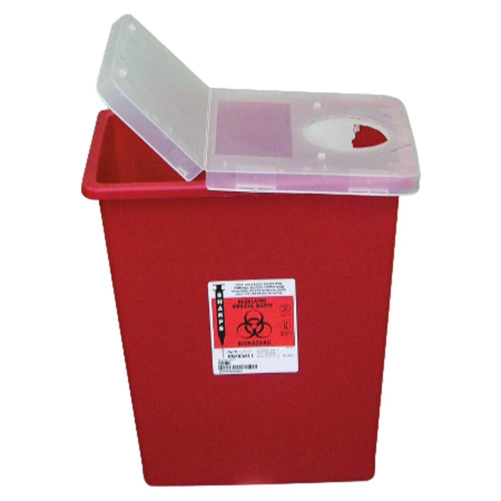 Unimed Kendall Sharps Container With Hinged Lid, 8 Gallons (Min Order Qty 3) MPN:L100980 Unimed Kendall Sharps Container With Hinged Lid, 8 Gallons (Min Order Qty 3) MPN:L100980