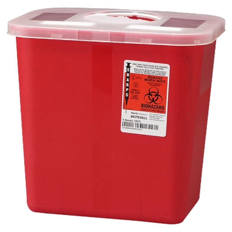 Unimed Sharps Container With Rotor Lid, 2 Gallon (Min Order Qty 7) MPN:SRRO100970