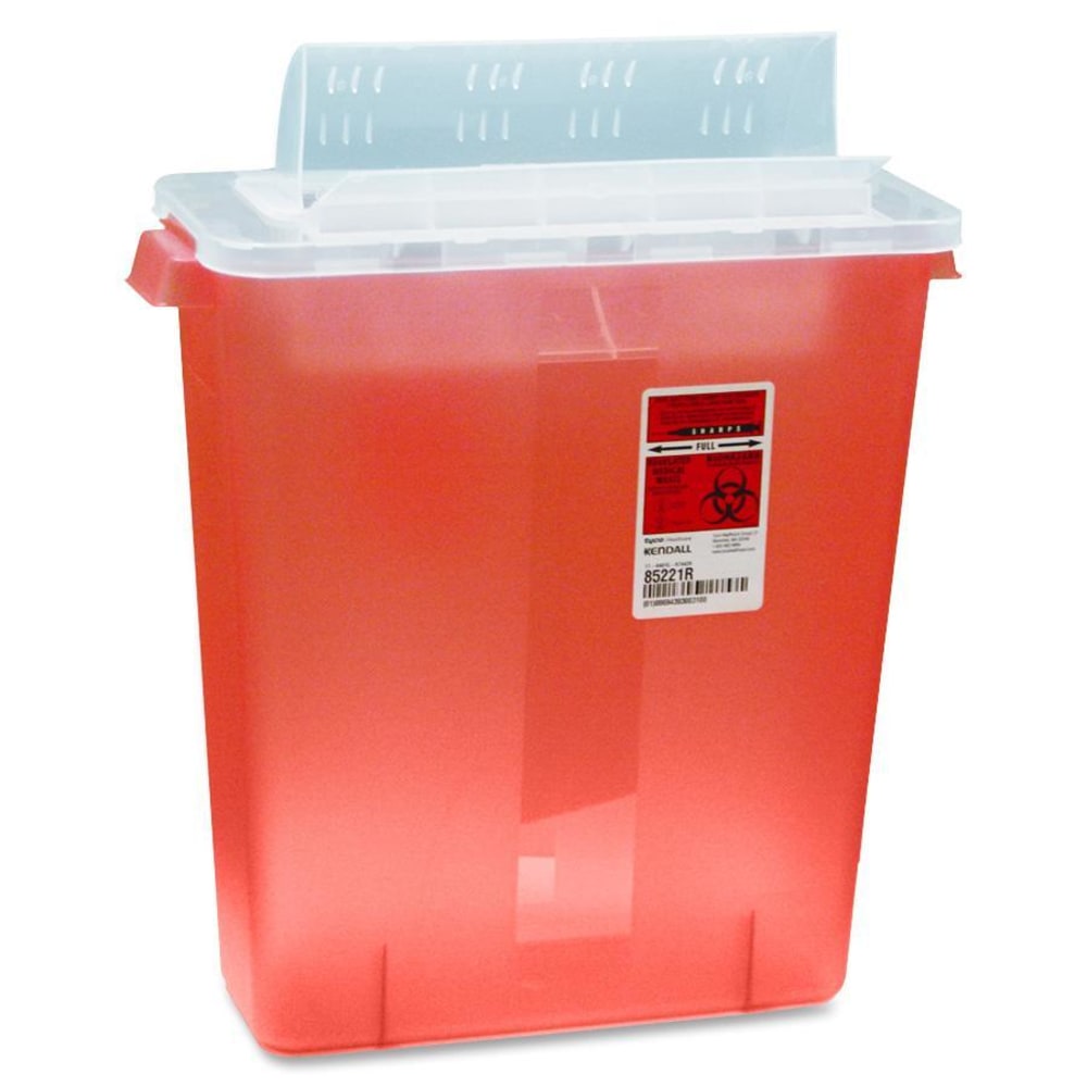 Unimed Kendall Sharps Container With Always-Open Lid, 3 Gallons (Min Order Qty 4) MPN:STRT10021R