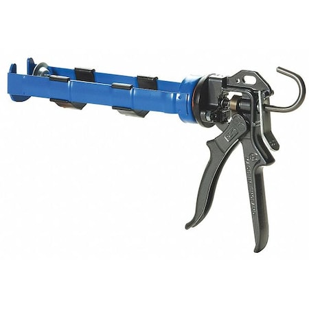 Caulk Gun, 10 oz Container Size, Steel, 26:01:00, Revolving Half Barrel Frame MPN:41004-2T