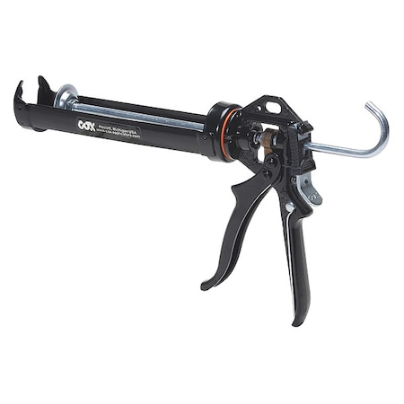 Caulk Gun, 10 oz Container Size, Steel, 18:01, Revolving Half Barrel Frame MPN:41004-XT