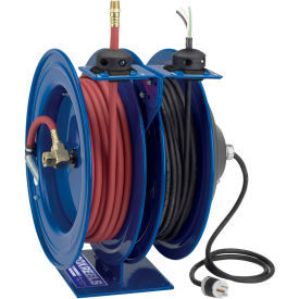 Dual Purpose Electric/Air Spring Rewind Reel 50' 3/8